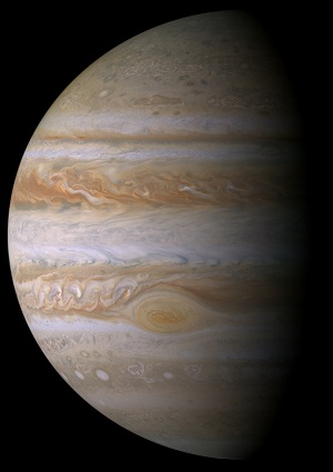 Jupiter depuis la sonde Cassini.