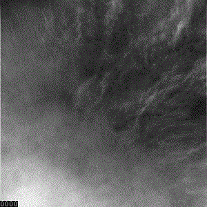 Nuages vus la même année dans le ciel de Meridiani Planum par le rover Opportunity.