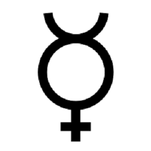 Symbole astronomique de Mercure.