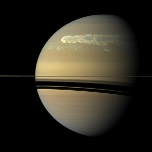 Un énorme orage photographié par la sonde Cassini en été 2011.