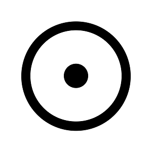 Symbole astronomique du Soleil.