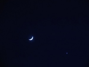 Observation nocturne de Vénus.